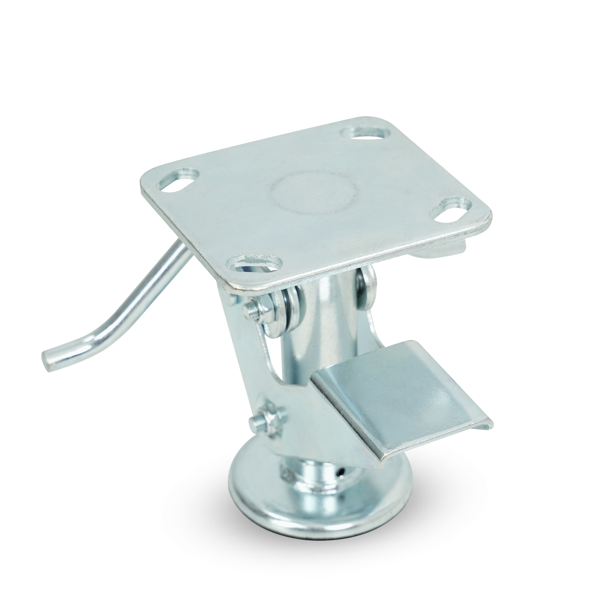 Klutch 5in. Floor Lock, 900-Lb. Capacity, For Use with 4in. Casters